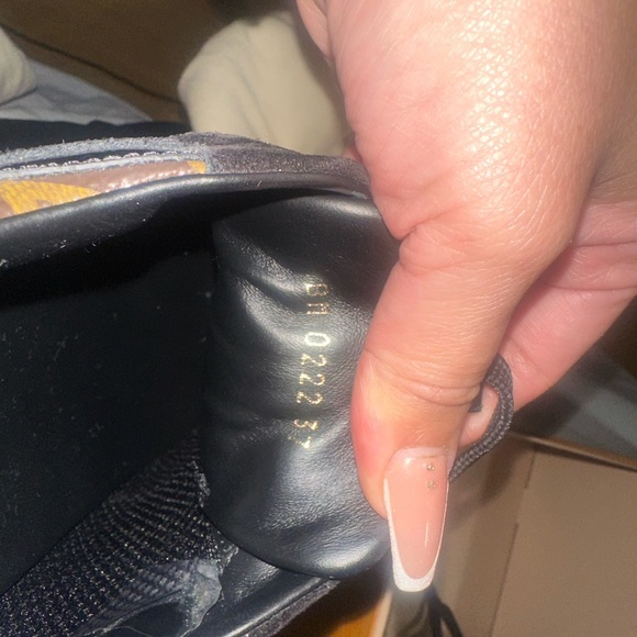 LOUIS VUITTON BROWN BLACK RICH GOLD SNEAKERS - Picture 2 of 5